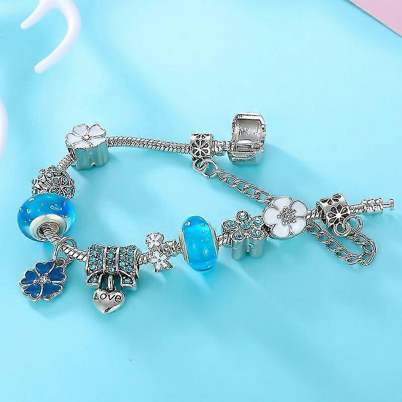 Armband i 925 silver med vacker blomdetalj | Perfekt present till kvinnor