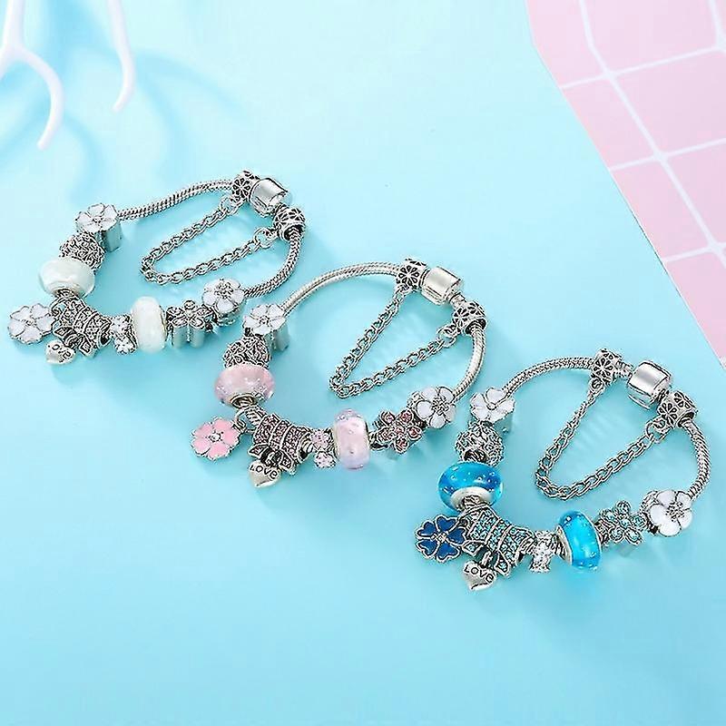 Armband i 925 silver med vacker blomdetalj | Perfekt present till kvinnor