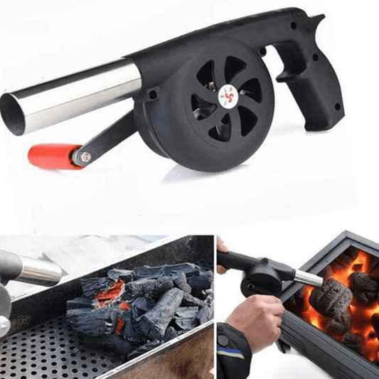Handhållen fläkt – Perfekt för grill, camping och lägereld
