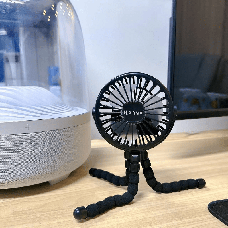Bärbar Bladlös Fläkt med Flexibelt Stativ och USB