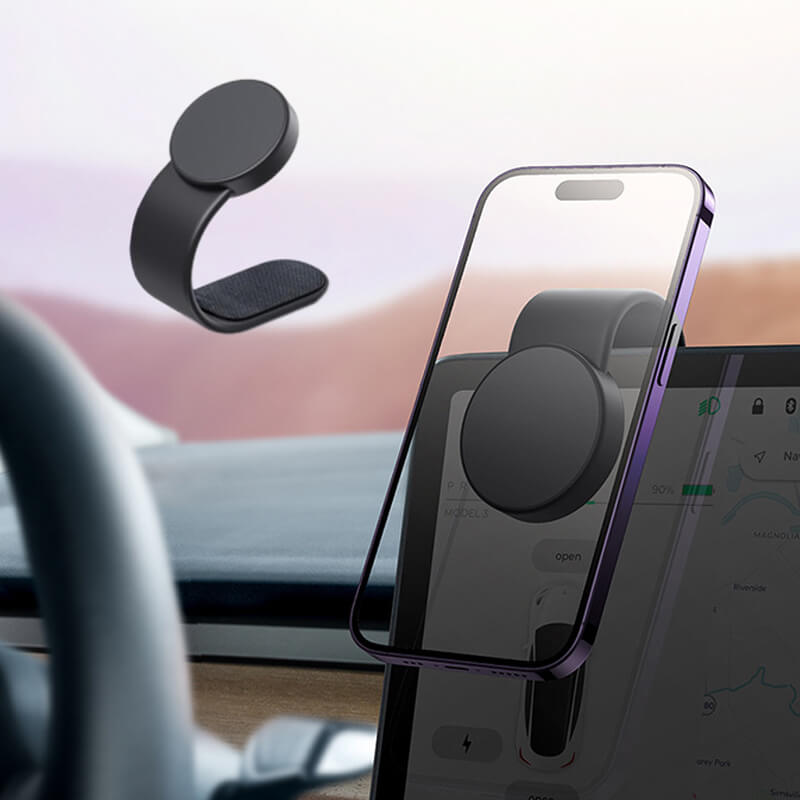 Magnetisk mobilhållare med trådlös laddning för bilen