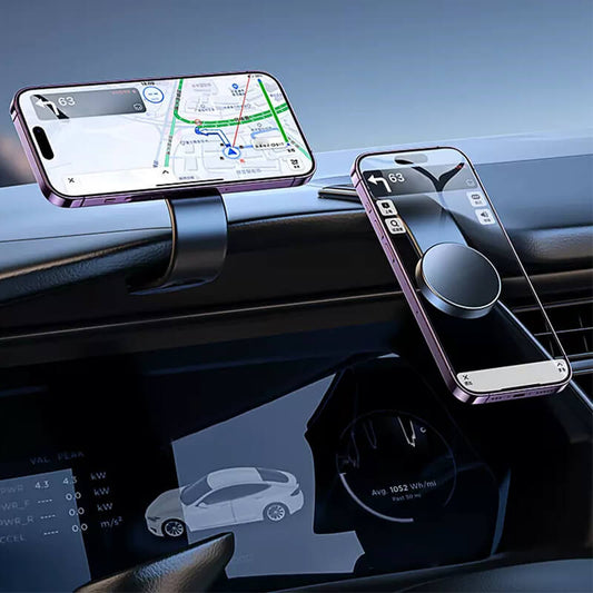 Magnetisk Telefonholder med Trådløs Oplader til Bilen