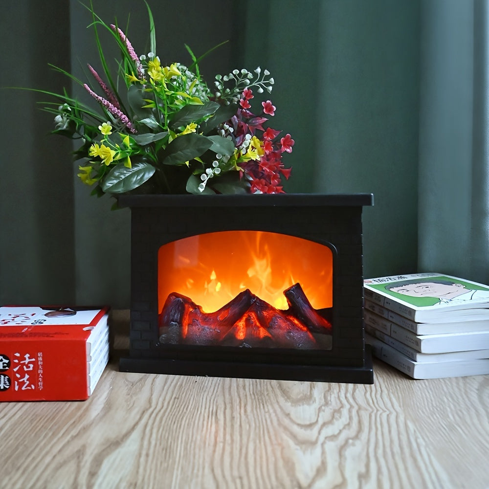 Rektangulär kaminlampa med mysfaktor - Realistiska flameffekter