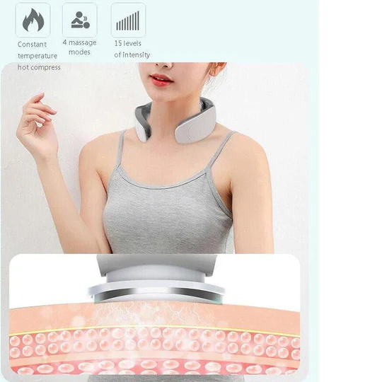 Smart 6-kopf massageapparat til nakke og skuldre