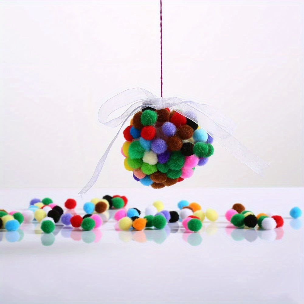 Kreativt Pom Pom Set – 2000 Färgglada Pom Poms för Hantverk