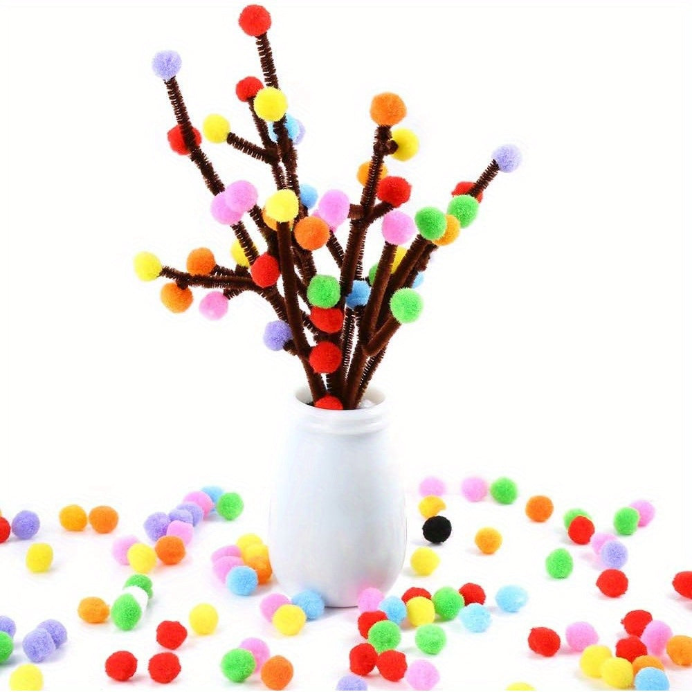 Kreativt Pom Pom Set – 2000 Färgglada Pom Poms för Hantverk