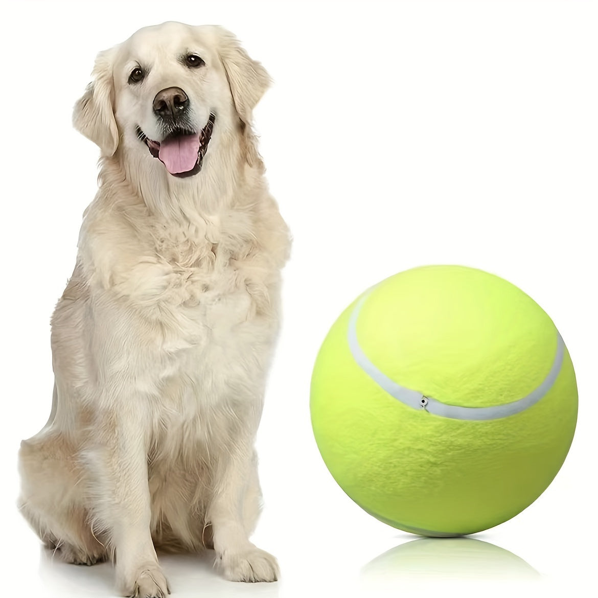 Extra hållbar tennisboll för stora hundar – Perfekt för lek och utomhusaktiviteter