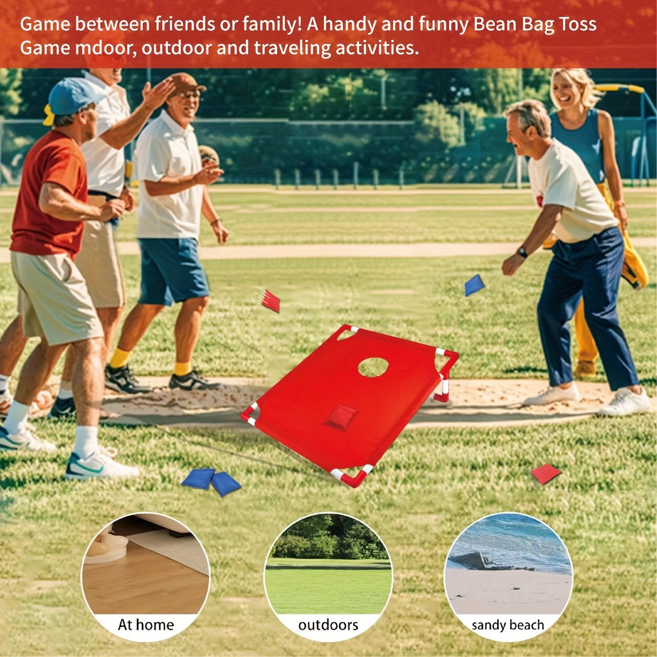 Portabelt Cornhole-spel – Perfekt för Utomhus Familjeunderhållning