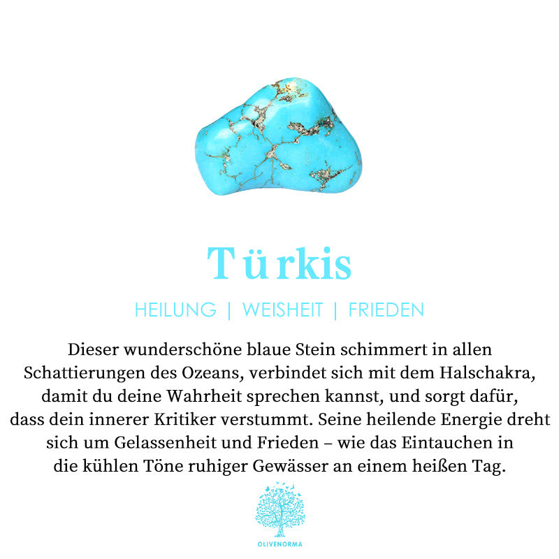 Elegant Herrring med Turkos Sten – Kobolt