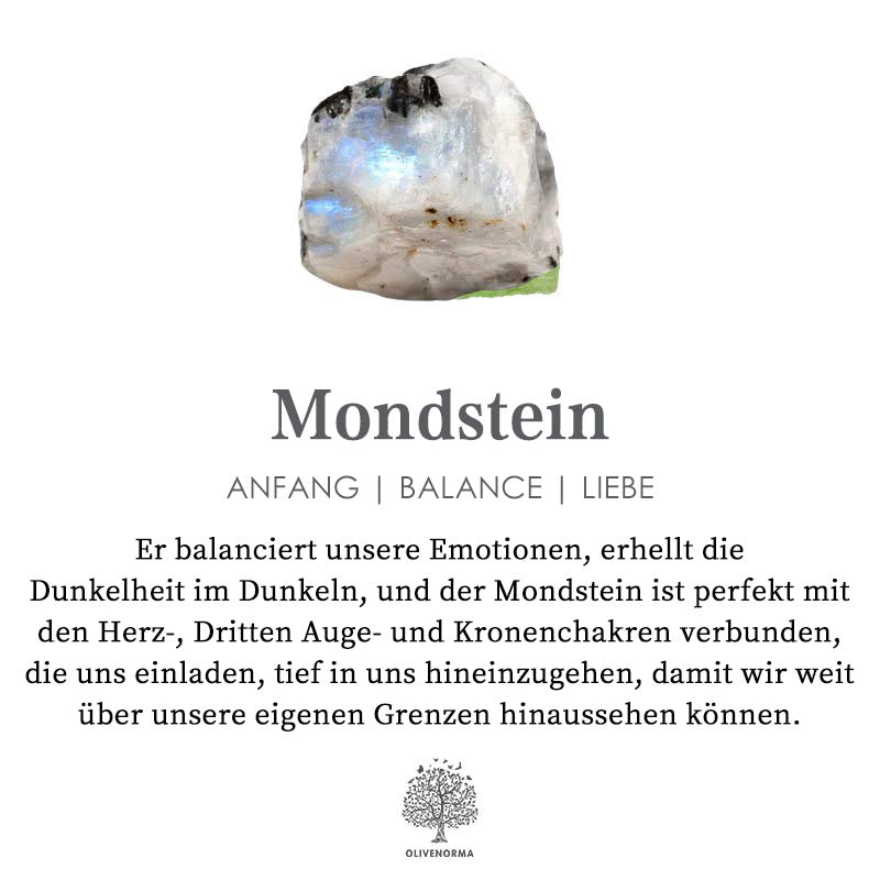 Elegant vintagering med månsten – Clara
