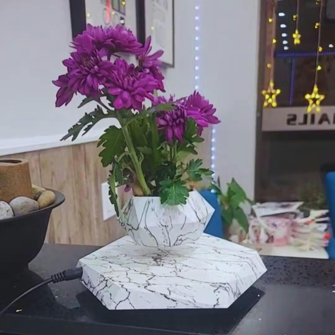 Svævende Plantekrukke med Magnetisk Levitationssystem - FloraMag