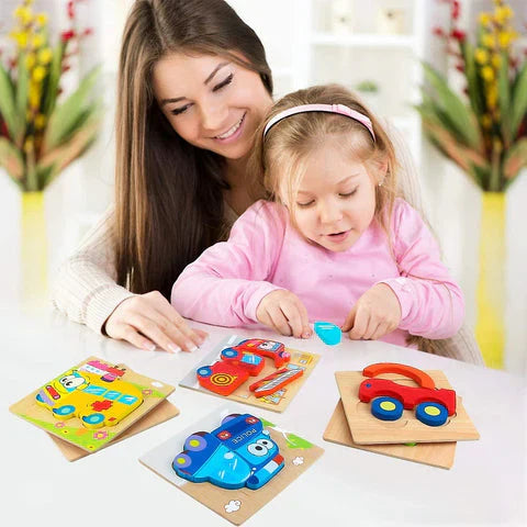 Montessori Dyrepuslespil - Styrker Finmotorikken