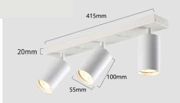 Justerbare Loftspots i Hvidt Aluminium til Moderne Belysning