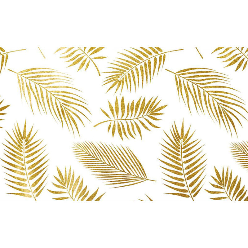 Extra stor botanisk väggmålning i ljus färg – skräddarsydd non-woven väggkonst