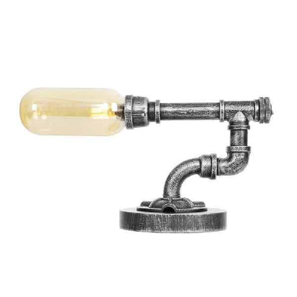 Elegant Glasbordlampe med Klar Skærm for Strålende Lys