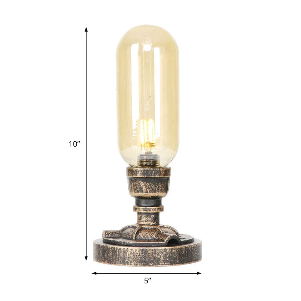 Moderne Industriel Bordlampe med Holdbart Metalrørdesign