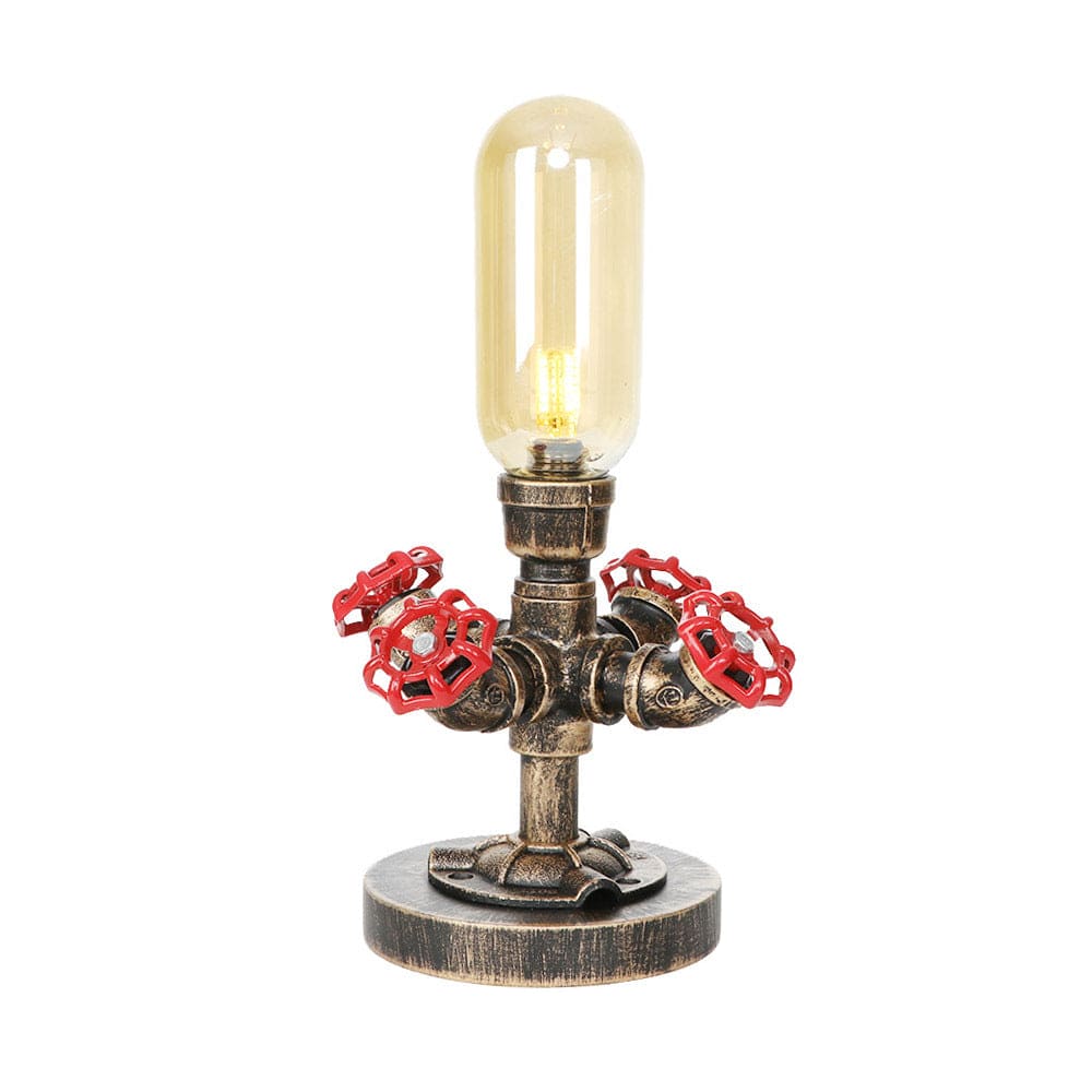 Moderne Industriel Bordlampe med Holdbart Metalrørdesign