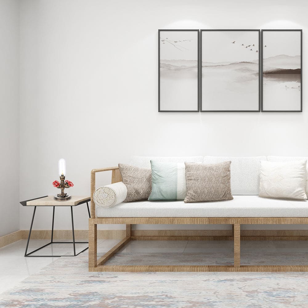 Moderne Industriel Bordlampe med Holdbart Metalrørdesign
