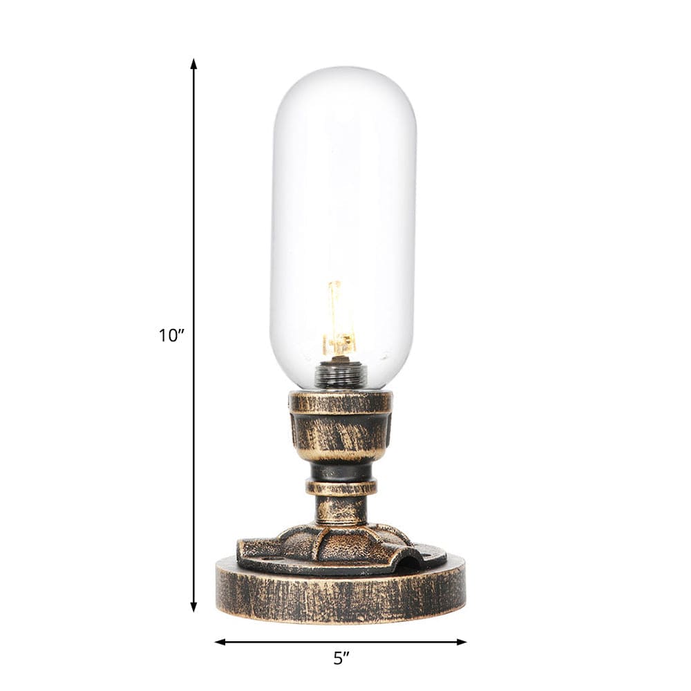 Moderne Industriel Bordlampe med Holdbart Metalrørdesign