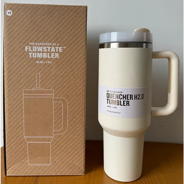 Isoleret Drikkebeholder med Tæt Låg og Sugerør – ChillTumbler