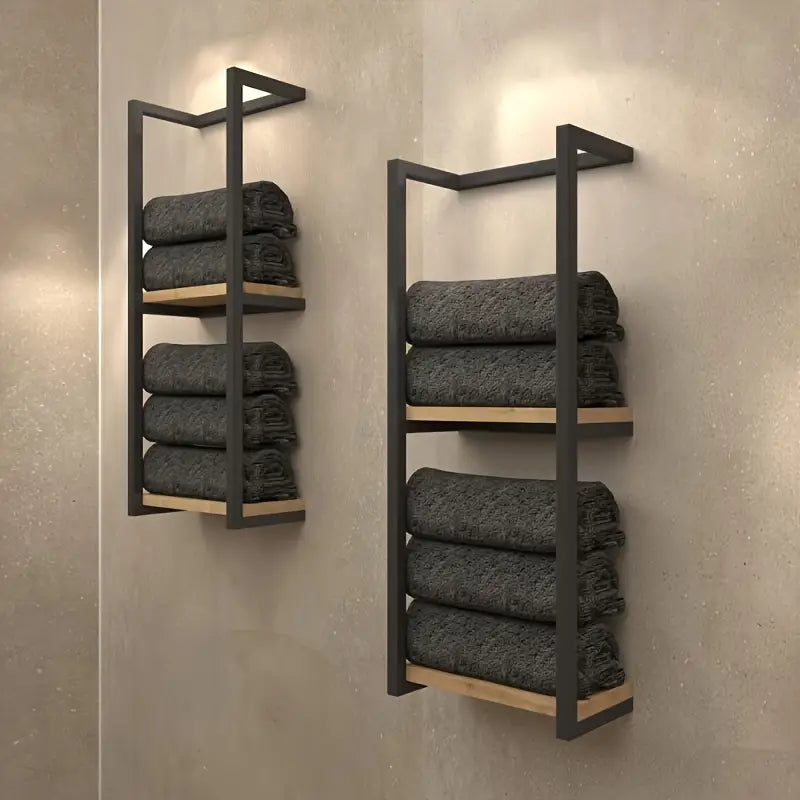 Vägghängd handdukshållare | Platsbesparande & elegant design