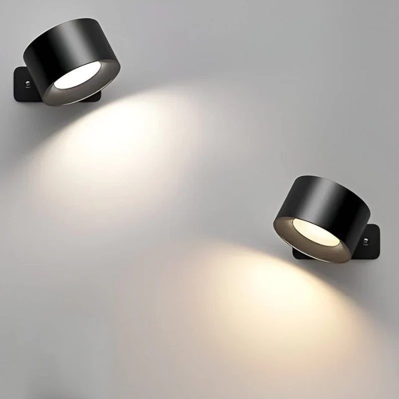Trådlös magnetisk vägglampa med justerbart LED-ljus
