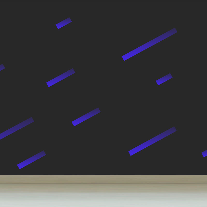 Geometrisk väggbeklädnad i mjuka färger till ungdomsrum modern stil