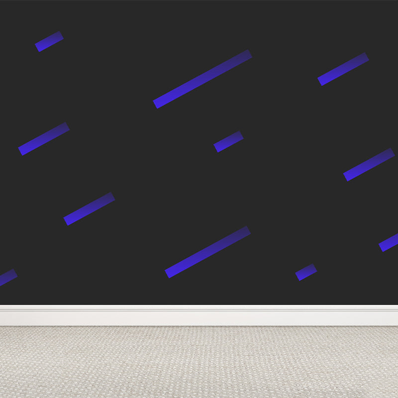 Geometrisk väggbeklädnad i mjuka färger till ungdomsrum modern stil