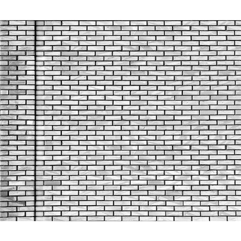 Tilpasset vægkunst med lysfarve - Hel murstensdesign til boligindretning