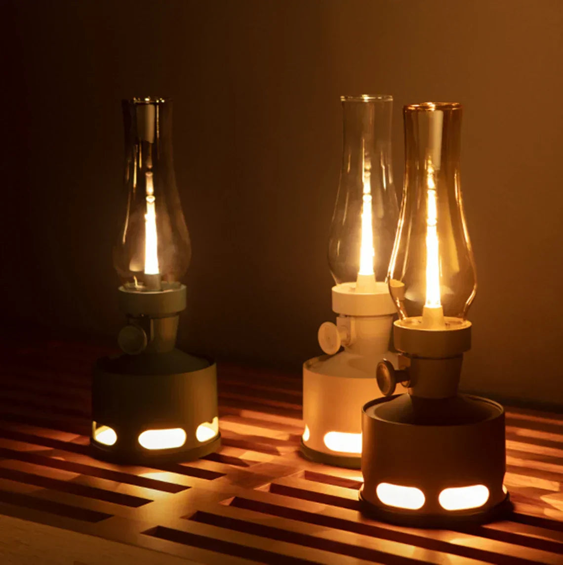 Uppladdningsbar Vintage LED-lykta - LumaLantern