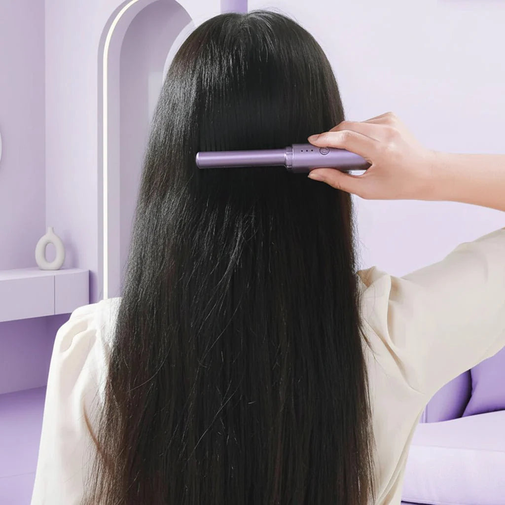 Trådløs Keramisk Glattebørste til Hurtig og Let Styling