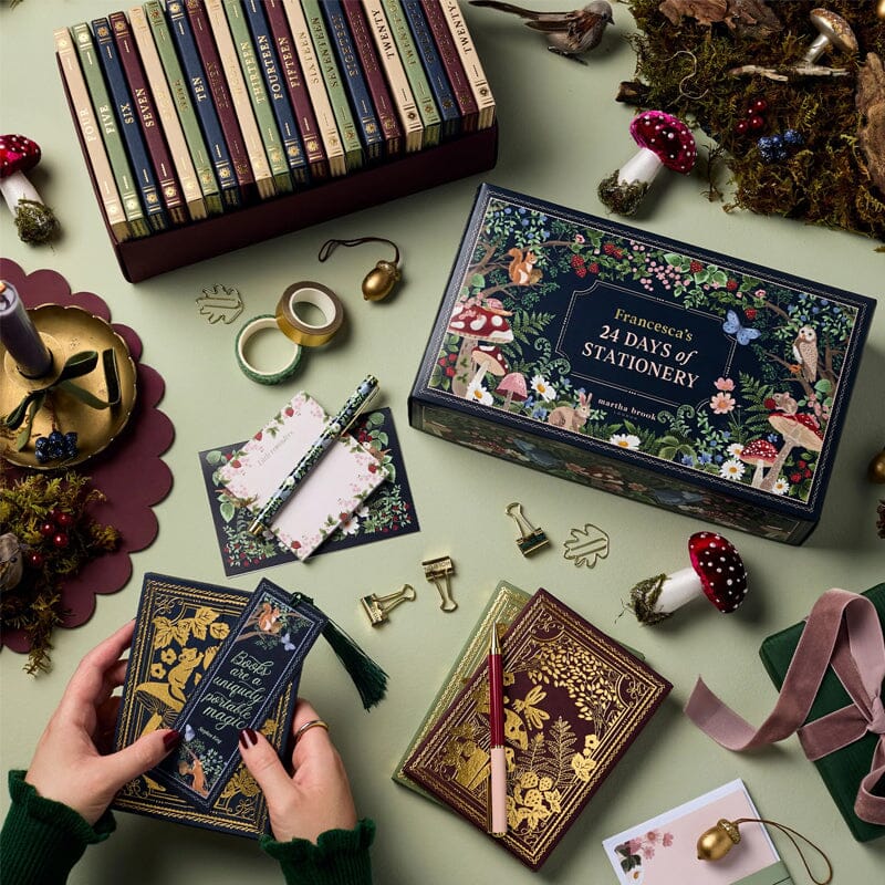 Premium Adventskalender til Kontorartikler | Limited Edition 'Vinterlandskab' | 24 Eksklusive Overraskelser | Bæredygtig og Plastfri