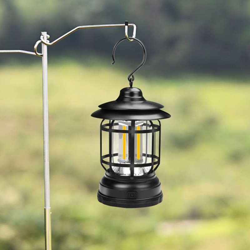 Retro campinglampa med 360° LED och magnetisk montering
