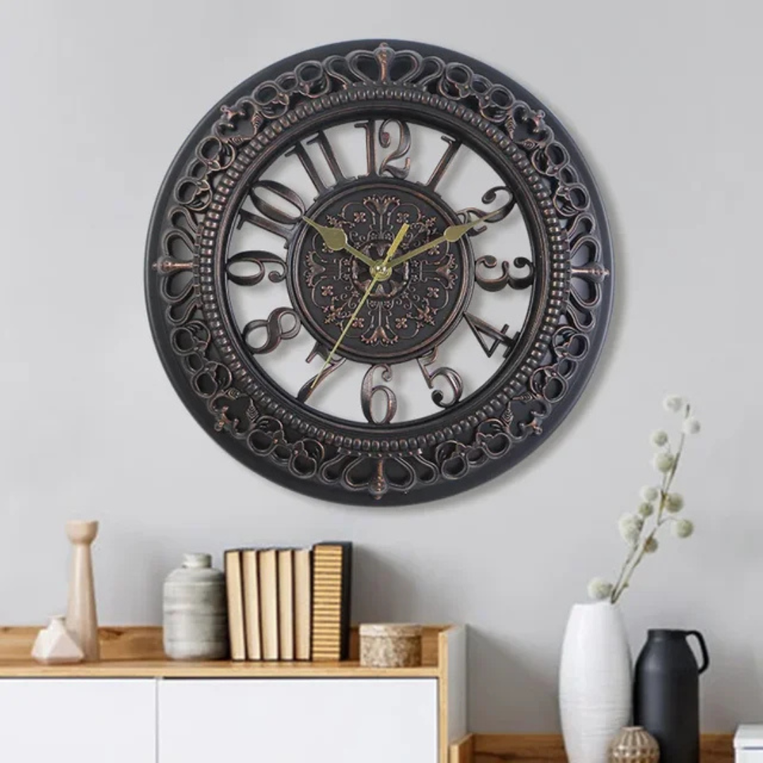 Stor Modern Väggklocka Svart | Elegant och Tidlös Design