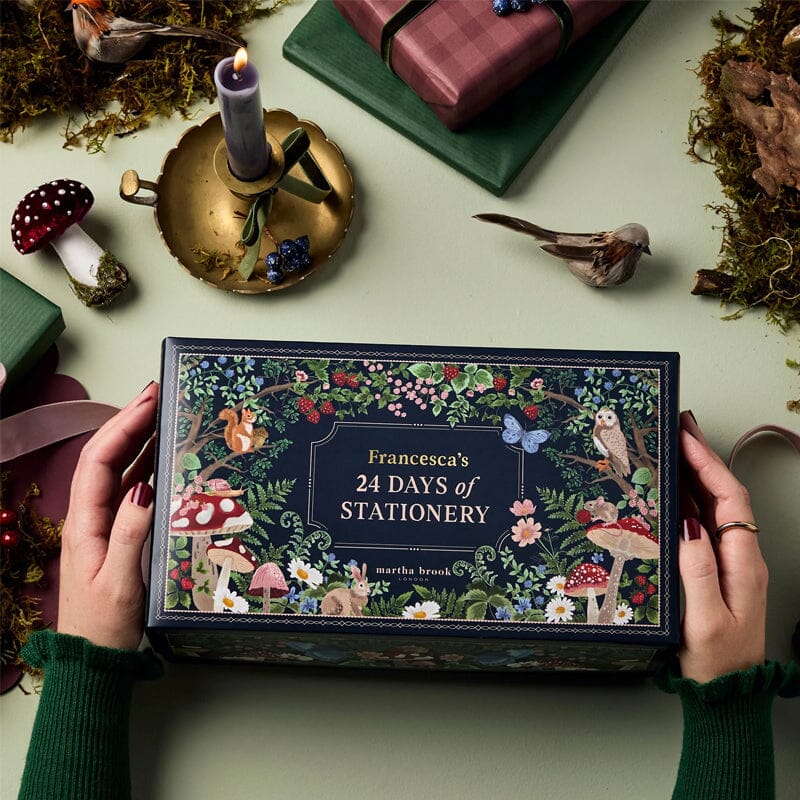 Premium Adventskalender til Kontorartikler | Limited Edition 'Vinterlandskab' | 24 Eksklusive Overraskelser | Bæredygtig og Plastfri