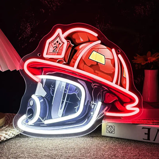 Neon Fyrverkerihjälm med Zentronix Design