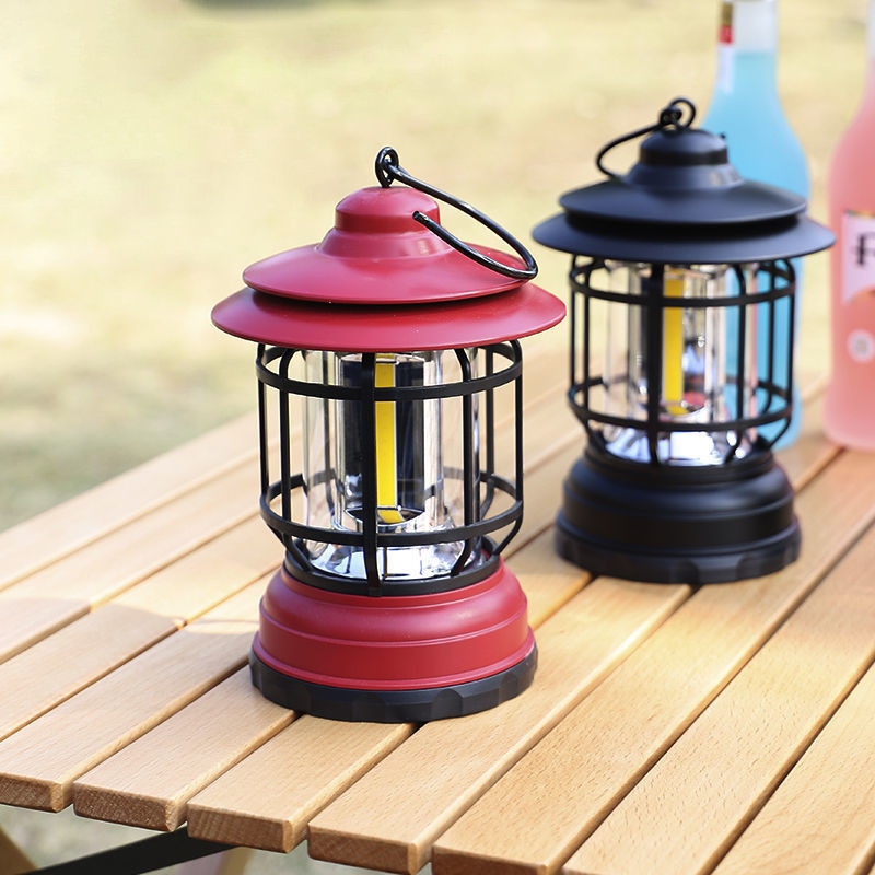 Retro campinglampa med 360° LED och magnetisk montering