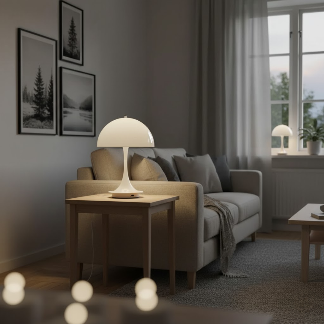 Trådløs Bordlampe med Genopladeligt Batteri – Stilfuldt Design