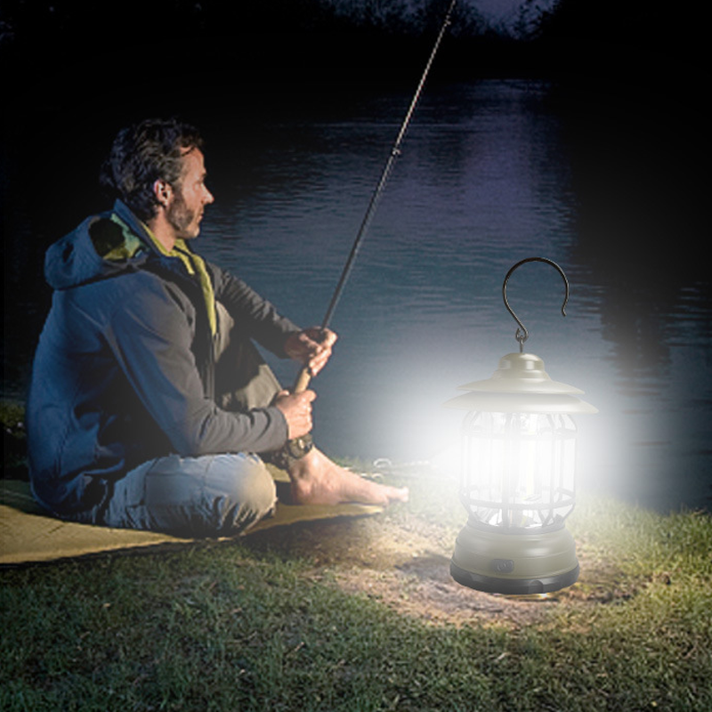 Retro campinglampa med 360° LED och magnetisk montering