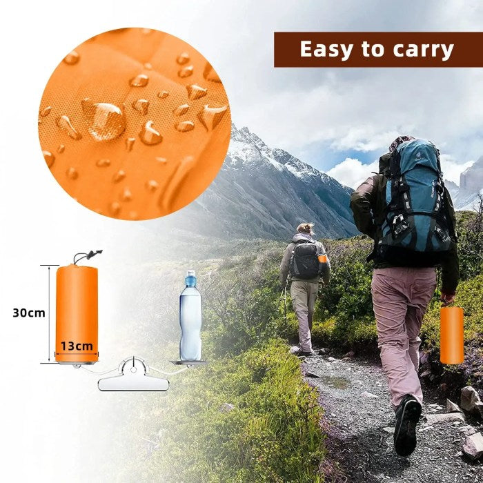 Luksus Camping Liggeunderlag med Hurtig Oppustning & Pude