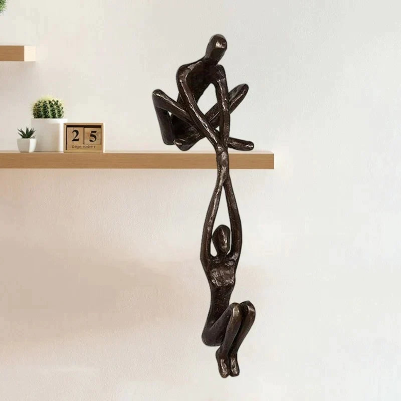 Kärlekens Symmetri | Unik Skulptur för Hemmet