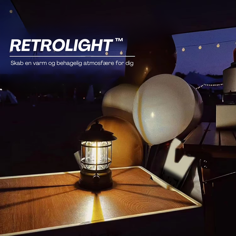 Retro campinglampa med 360° LED och magnetisk montering