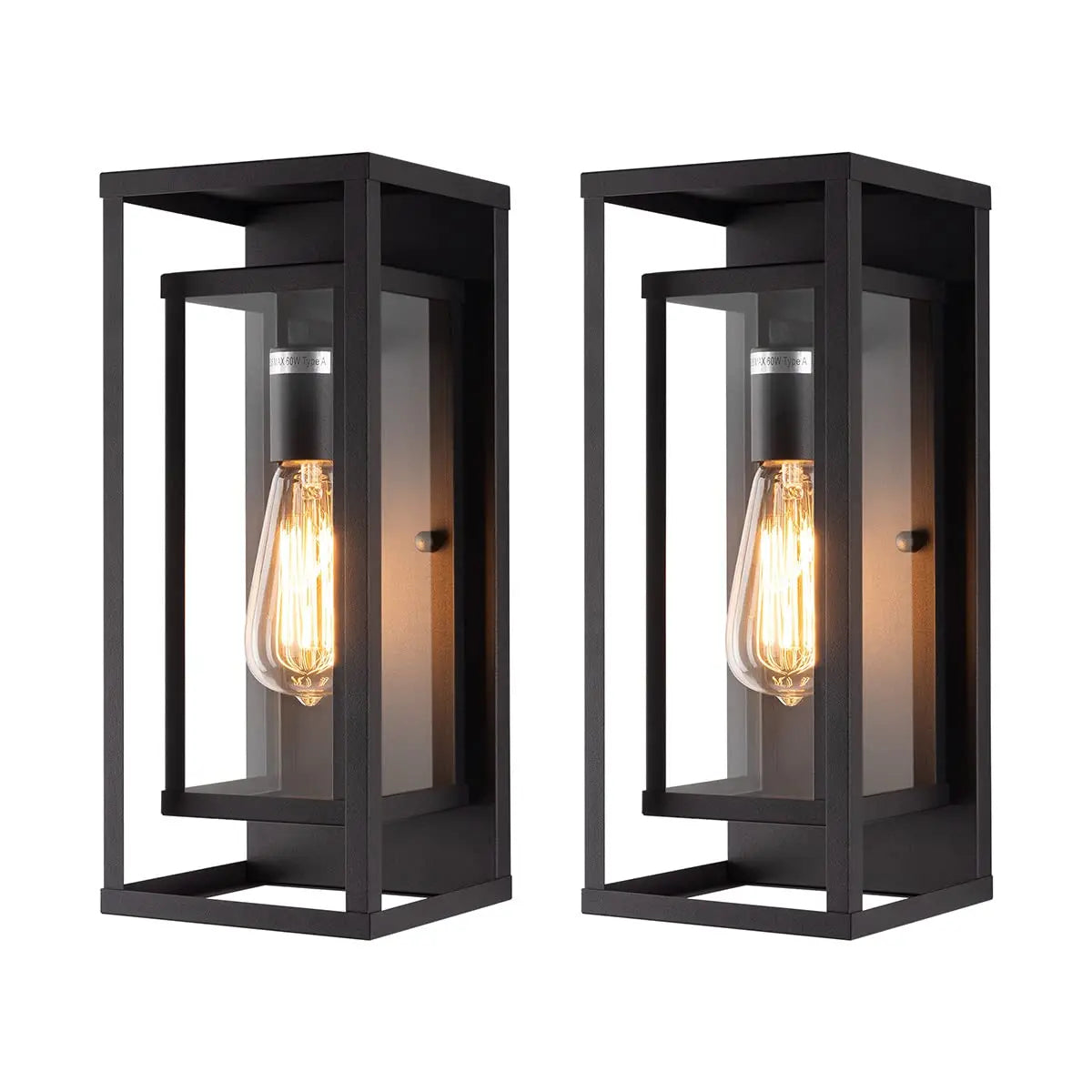Elegant utomhusvägglampa i glas – Modern och väderbeständig