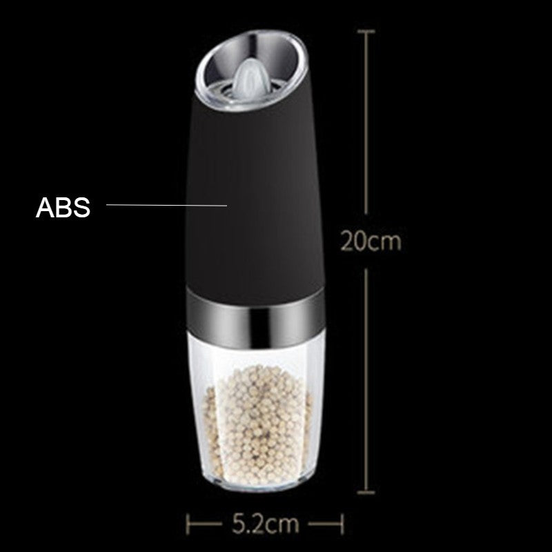 Elektrisk salt- och pepparkvarn med justerbar automatisk tänd/släck-funktion