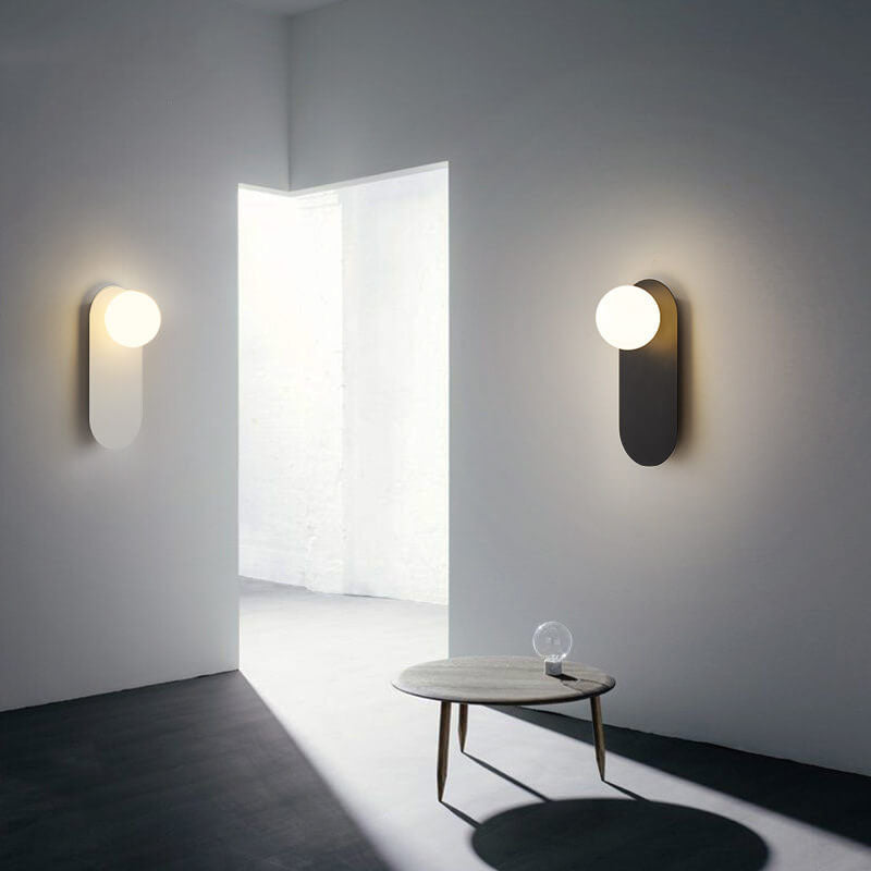 Elegant Væglampe i Glas og Metal - Moderne Design