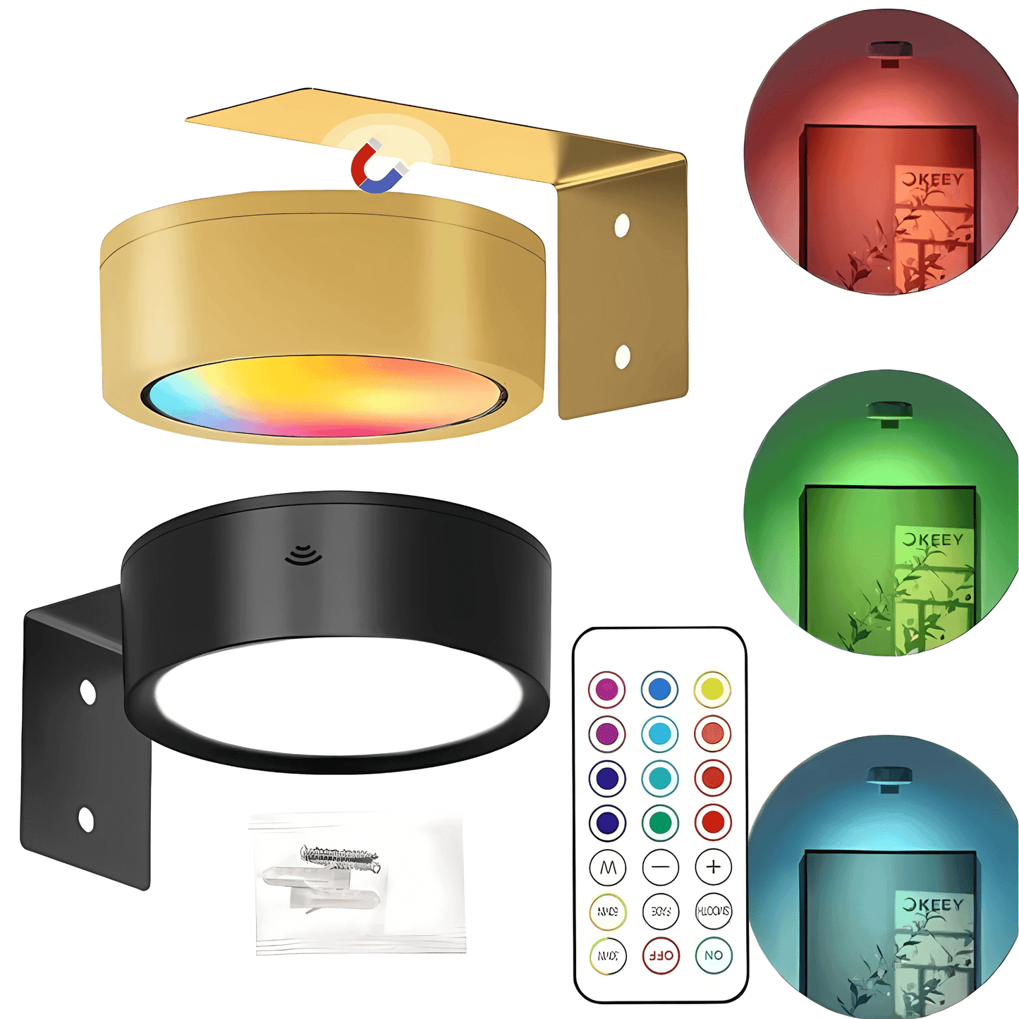 Fleksibel Magnetlampe til Malerier - 13 Farver, Trådløs & Elegant