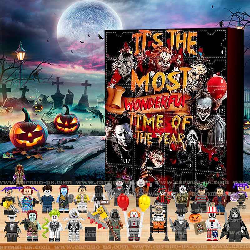 Halloween Adventskalender med figurer fra skræmmende film