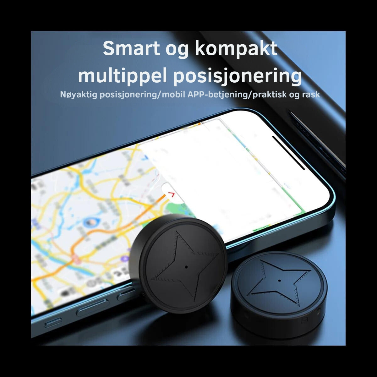 Säkerhetsövervakning - Kompakt GPS Tracker för Bilar med Omedelbart Larm