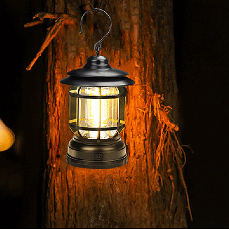 Retro campinglampa med 360° LED och magnetisk montering