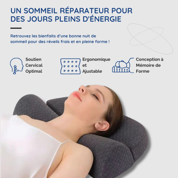 Ergonomisk Pude med Hukommelsesskum | Optimal Nakkeaflastning